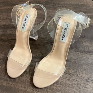 Steve Madden Clearer Clear Heels